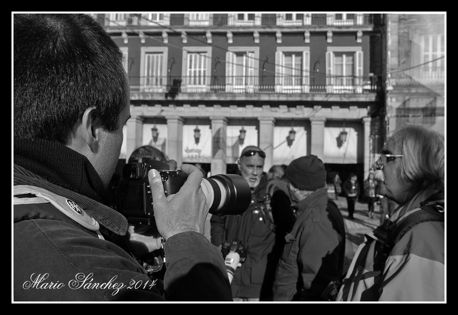 Grupo en la Plaza Mayor