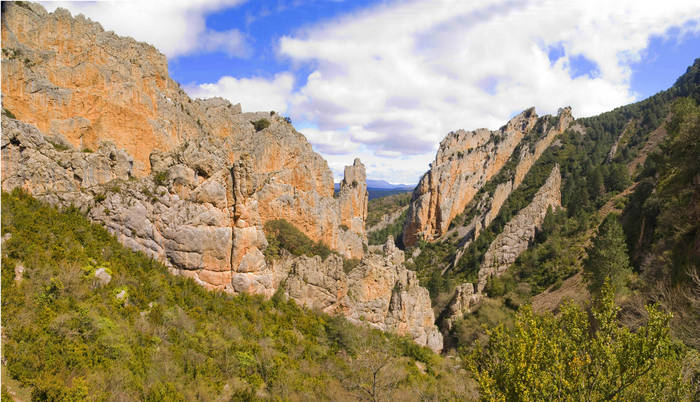 Desde la cascada la foz de Salinas