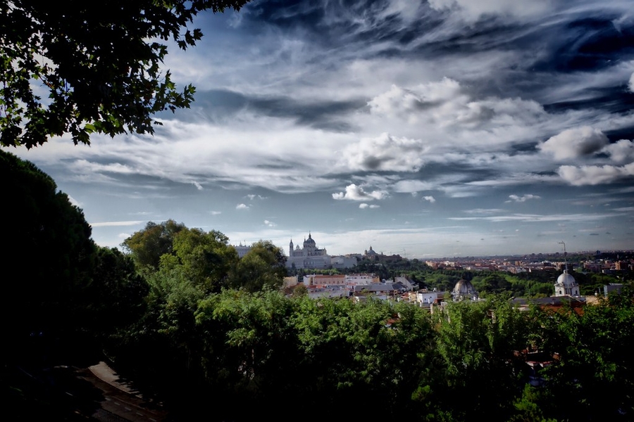 La Almudena desde Debod