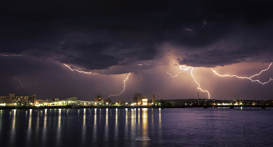 Thunderstorm over the Mississippi River