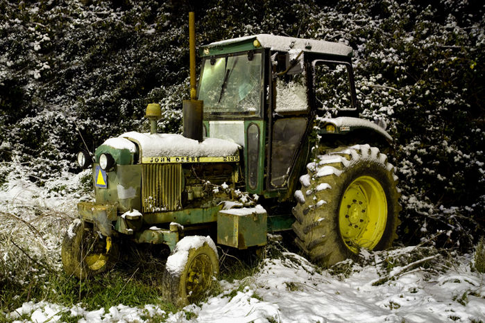 Tractor nevado