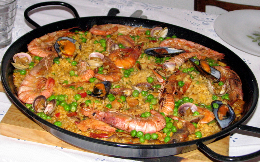 Paella casera